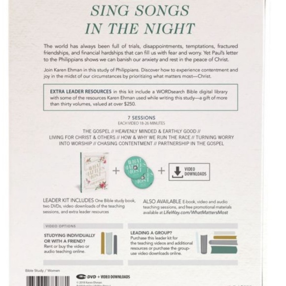 Women’s Bible Study Kit-“What Matters Most - A Study of Philippians” Karen Ehman - Picture 4 of 8